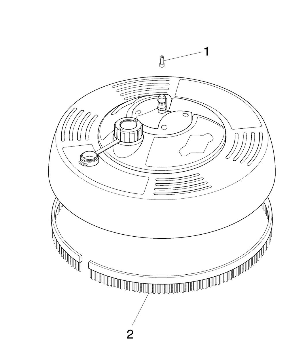 Surface Cleaner (80023919) Diagram and Parts List for 6474-00  Briggs and Stratton Pressure Washer